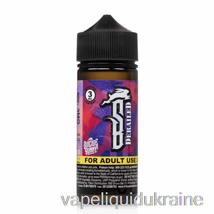 Vape Liquid Ukraine Derailed - Suicide Bunny - 120mL 3mg